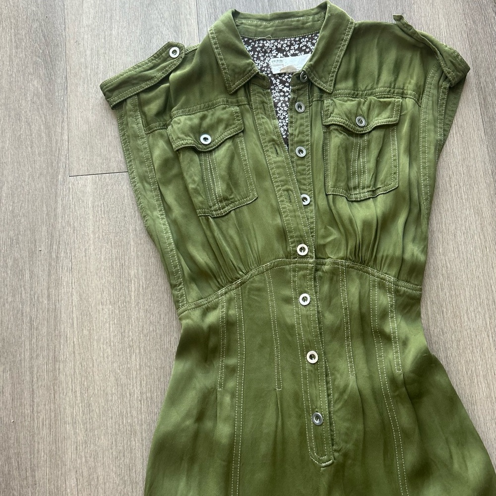Anthropologie Sage Green Jumpsuit M - Picture 4 of 6